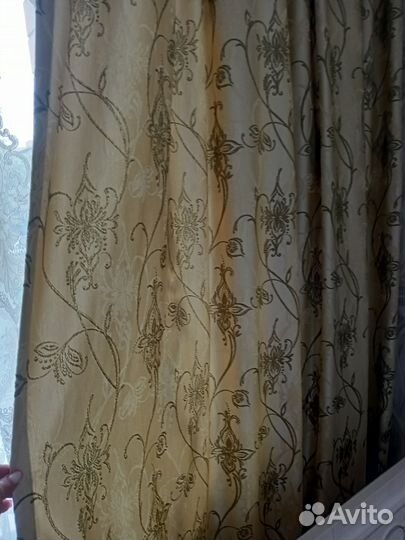 Шторы с ламбрикеном бу
