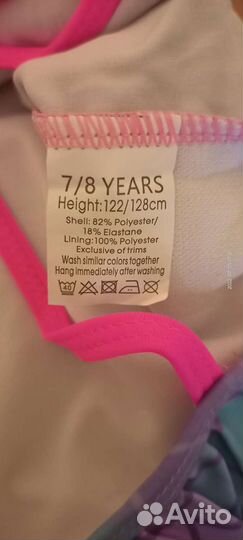 Купальник для девочки 122 128 новый