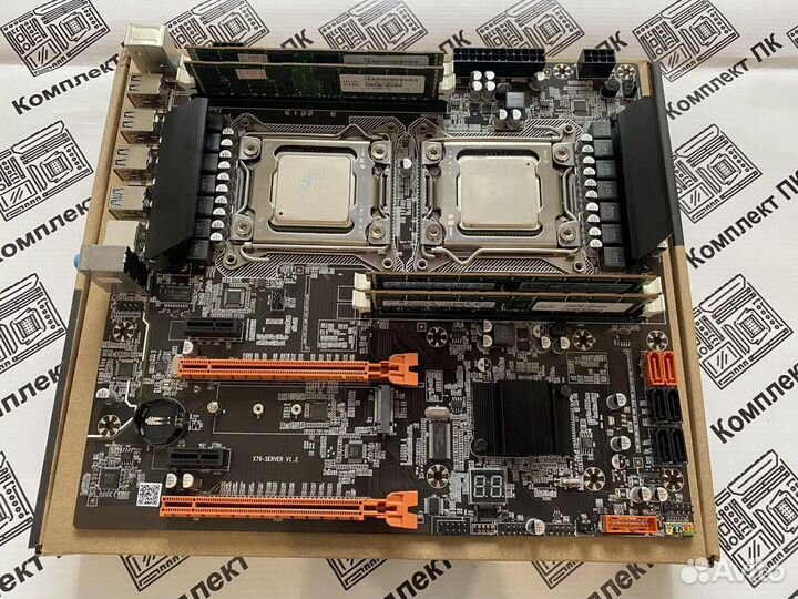 Комплект 2*Xeon 2640 (6-12 ядер) + 32 gb + x79-1.2