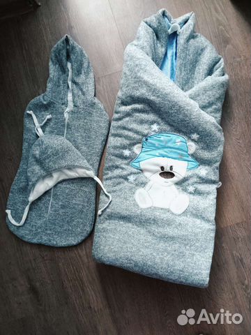 Конверт на выписку для мальчика весна летний