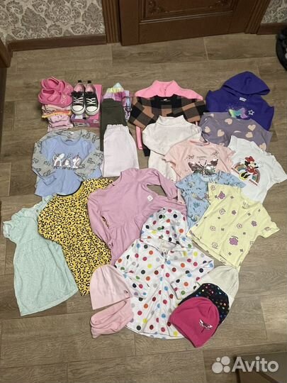 Детские вещи пакетом на девочку 104-110 4 года