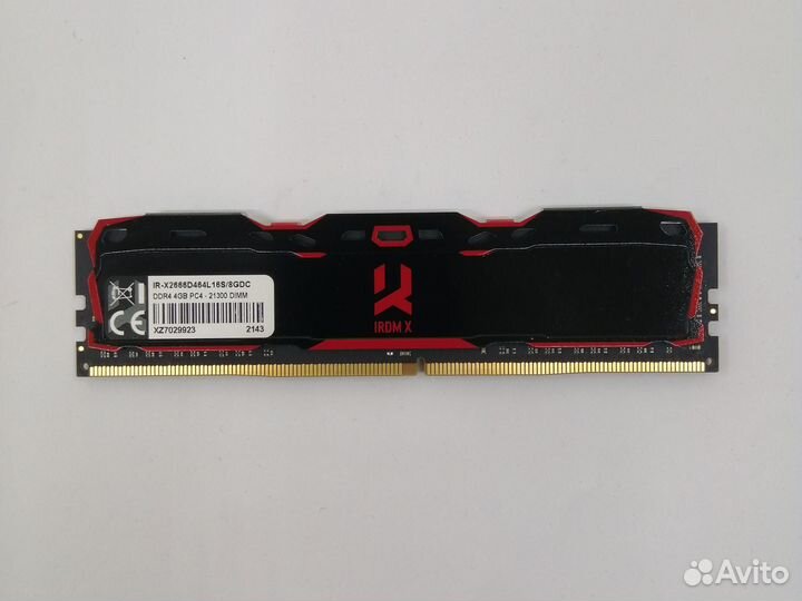4GB DDR4-2666 PC4-21300 Goodram irdm X