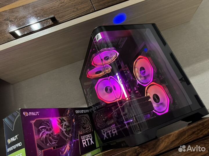 Игровой пк RTX 3080, Ryzen 5 7500f, 16 DDR5, m2