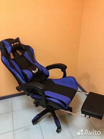 Компьютерное игровое кресло геймерское с массажем