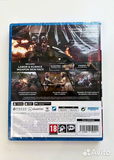 Atomic heart ps5 диск новый