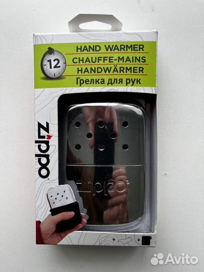 Каталитическая грелка Zippo хром, 12 часов