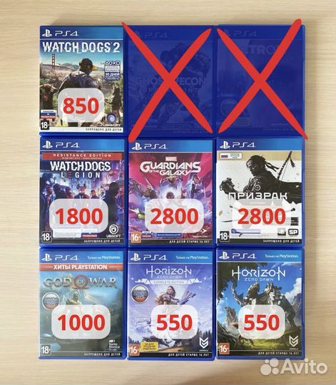 Игры для PlayStation 4 PS4 Игры для PS4 диски пс4