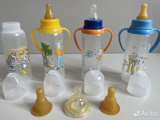 Бутылочка Курносики 250 мл и соски