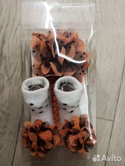 Набор повязка носочки для девочки