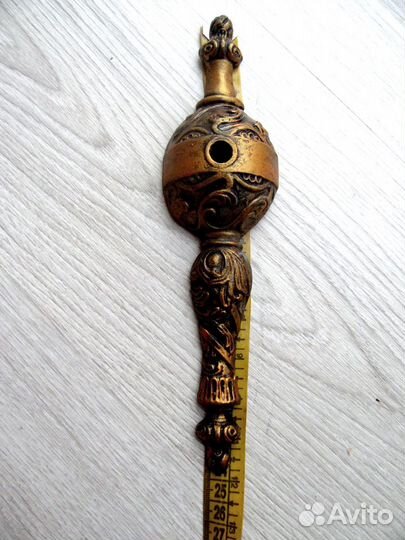 Винтажный металлический элемент для дверной ручки