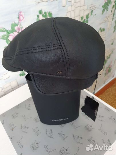 Мужская зимняя шапка, р.57,натур.кожа и мех