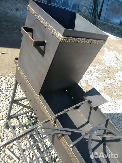 Мангал с топкой 100см, металл 5мм