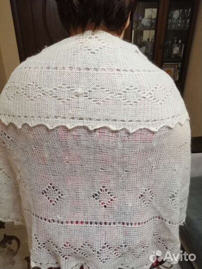 Пуховый платок паутинка