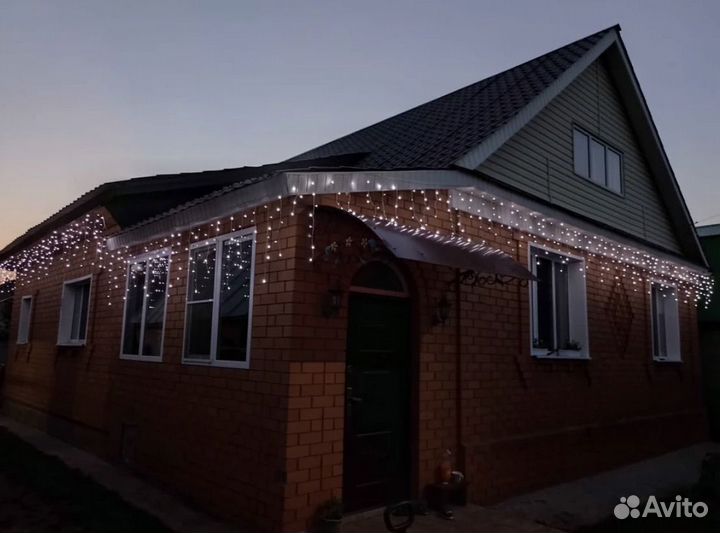 Гирлянда уличная бахрома