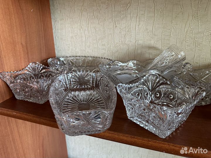 Хрусталь СССР и фужеры