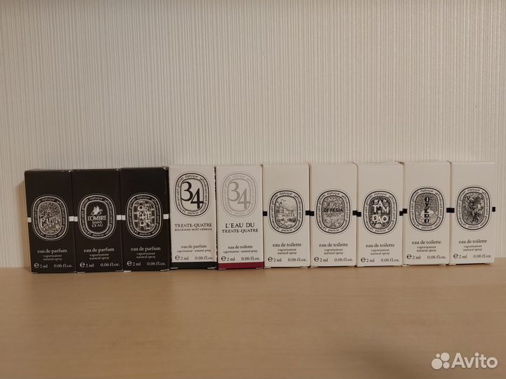 Сет пробников Diptyque, 11 шт