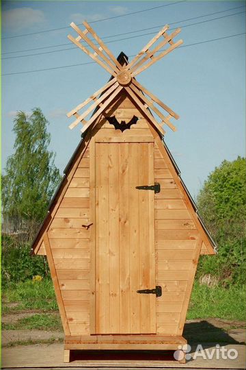 Дачный туалет деревянный Н342