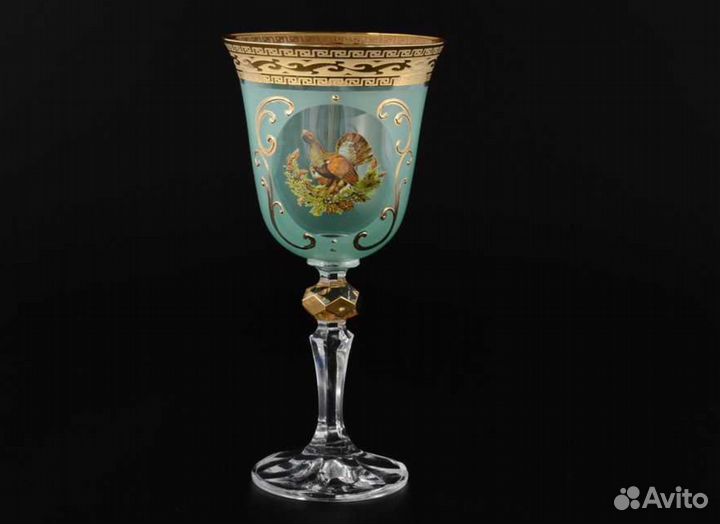 Бокалы фужеры рюмки Богемия Охота