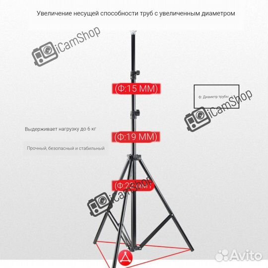 Держатель фотофона (каркас, стойка, штатив) 2х2м