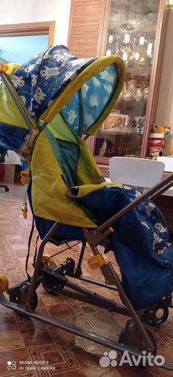 Детские санки коляска с колесами