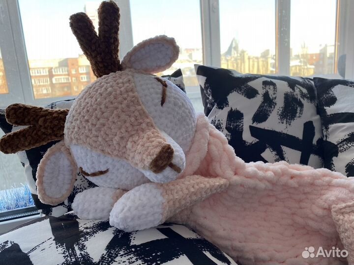 Пижамница оленёнок, мягкая игрушка