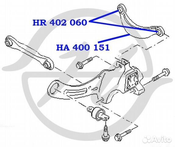 Рычаг задней подвески, поперечный, верхний focus