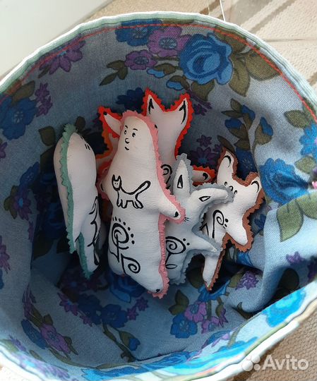 Игрушки мягкие текстильные. Игра в театр