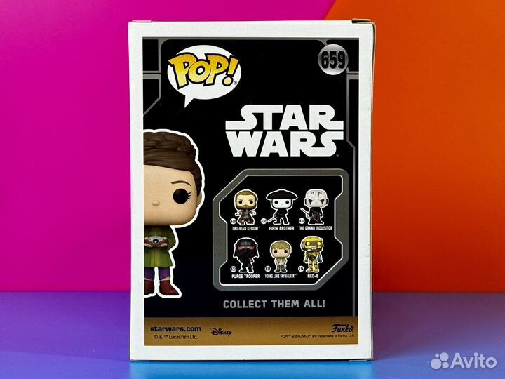 Funko Pop Star Wars 659 Young Leia with Lola 23 LE