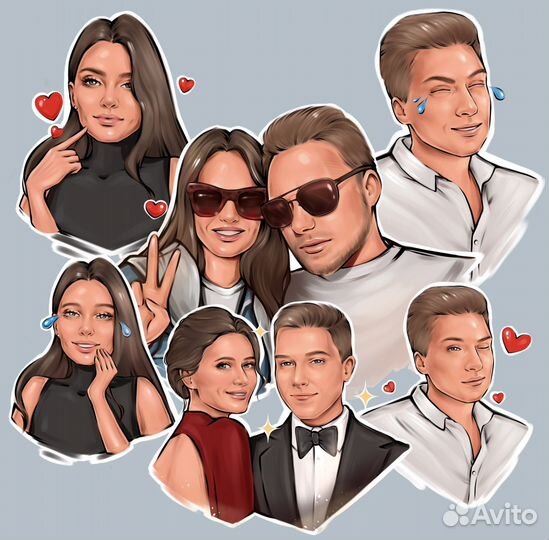 Стикеры на заказ по фото