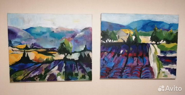 Картина маслом на холсте, пара