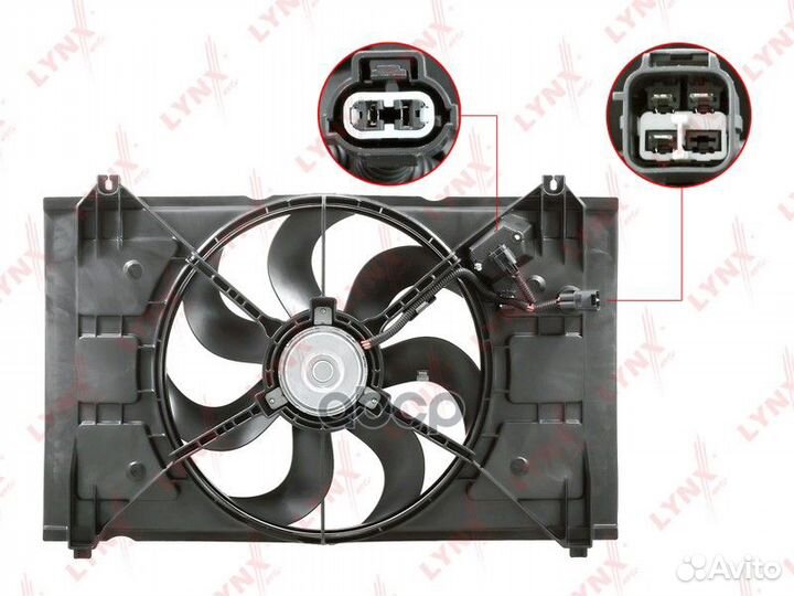 Вентилятор радиатора с кожухом RF1415 lynxauto