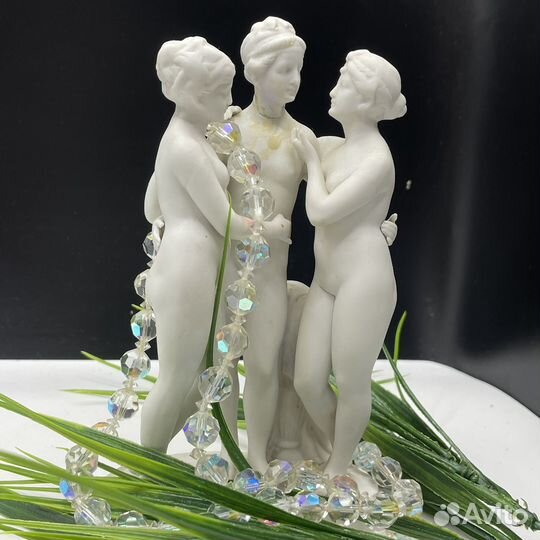 Старинный бисквит Три Грации СССР (сзр)