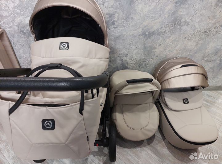 Коляска 3 в 1 Adamax mobi air deluxe