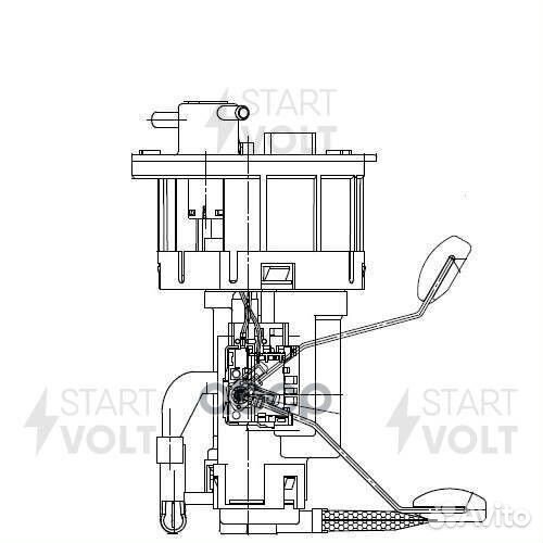 Бензонасос электр. startvolt KIA Rio (05) 1.4i