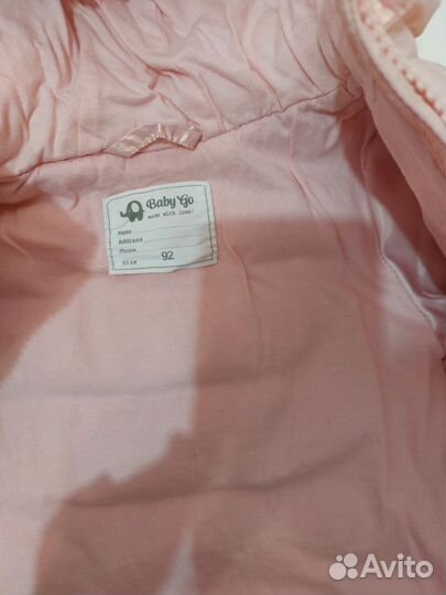 Куртка для девочки весна 92