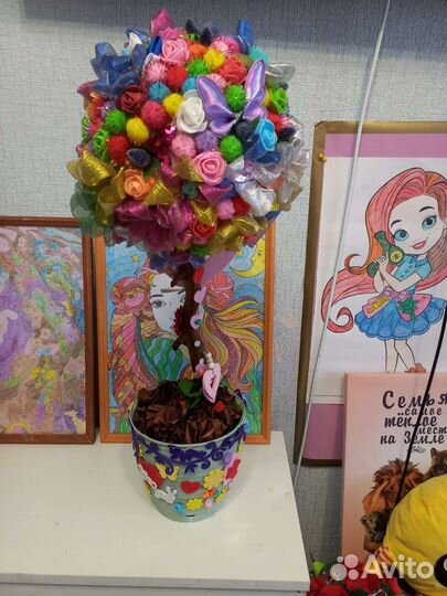 Топиарий ручной работы высота 75 см