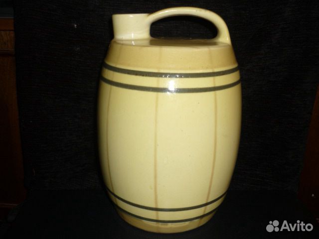 Бочонок кувшин лебедь ксф СССР фарфор 22 см люкс