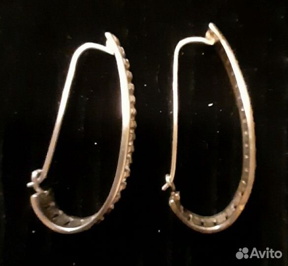 Серьги серебро СССР 925
