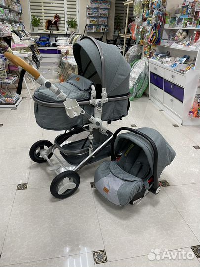 Коляска Luxmom 3в1 новая