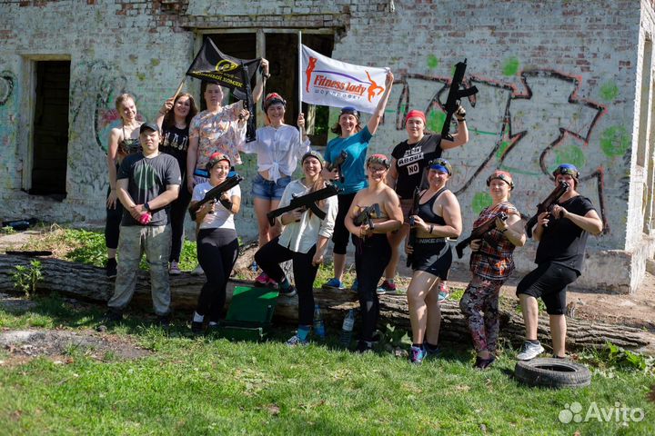 Пейнтбол, кидбол, лазертаг, аренда беседки