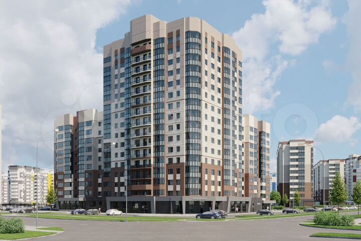 2-к. квартира, 67,5 м², 7/16 эт.