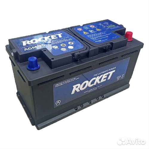 Аккумулятор Rocket AGM 95 Ач, обратный
