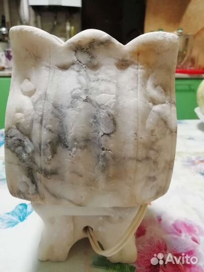 Светильник из мрамора Домик СССР