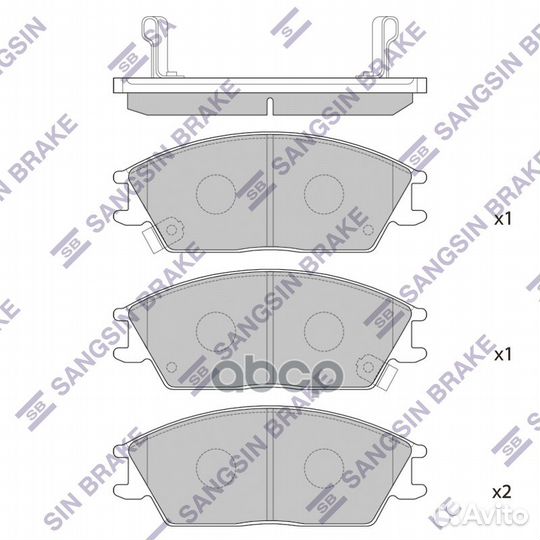 Колодки тормозные hyundai accent/getz передние