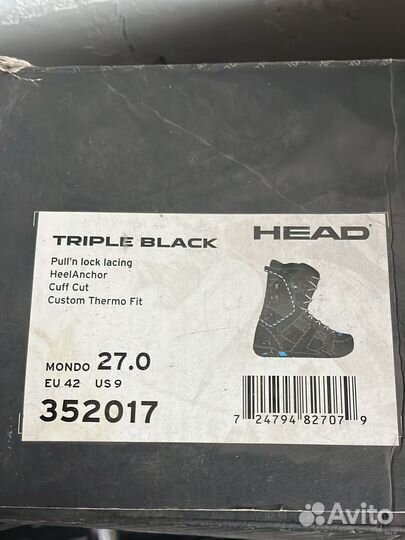 Ботинки для сноуборда head