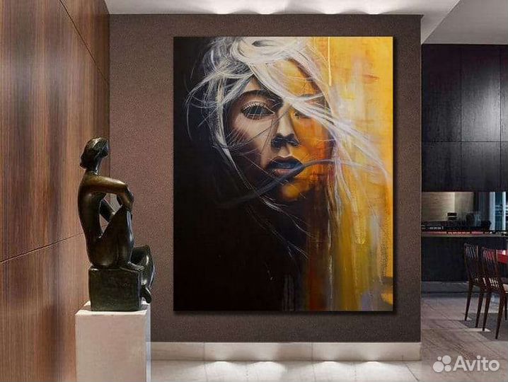 Картина маслом девушка портрет