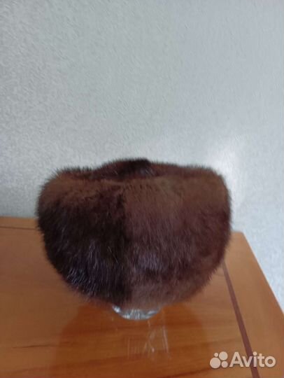 Женская норковая шапка кубанка