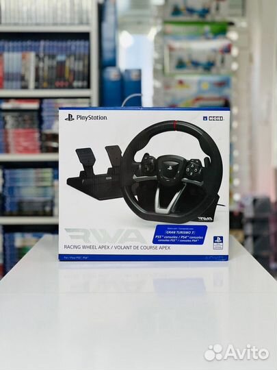 Руль Hori Racing Wheel apex для PS5/PS4