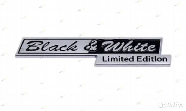 Шильдик Black&White Limited Edition 150 * 30 мм