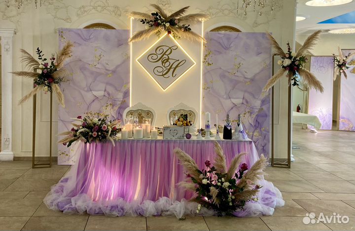Оформление свадьбы/фотозона/декоратор